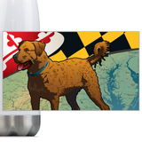 Maryland Chessie, Steel Slim Neck Bottle 18oz