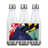 Baltimore Raven, Steel Slim Neck Bottle 18oz