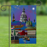 Annapolis Holiday Lights Parade, Garden Flag, 12x18