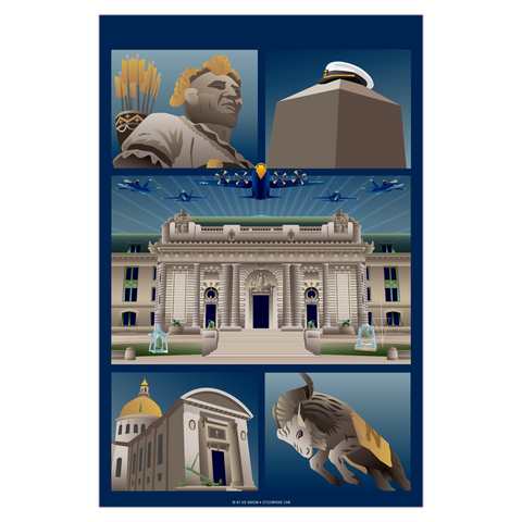 US Naval Academy Monuments Annapolis, Garden Flag, 12x18