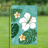 Hibiscus Hawaiin Tropical Flower Scape, Garden Flag, 12x18