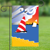 Annapolis Sailing on Wednesday Afternoon, Garden Flag, 12x18