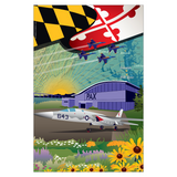 PAX River Naval Air Station, Solomns, MD, by Joe Barsin, Garden Flag, 12x18