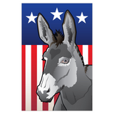 USA Donkey Garden Flag by Joe Barsin, 12x18