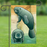 Coastal Manatee of Florida Garden Flag by Joe Barsin, 12x18