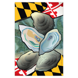 Maryland Oysters of the Chesapeake Garden Flag by Joe Barsin, 12x18