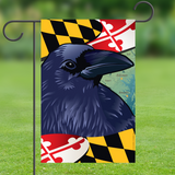 Raven Garden Flag by Joe Barsin, 12x18