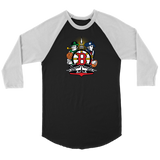 Boston Sports Fan Crest - Unisex 3/4 sleeve raglan shirt