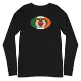 Irish Claddagh Oval Magnet, Unisex Long Sleeve Tee