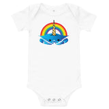 Unicorn Crab w/ Rainbow, Baby Onesie