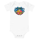 Blue Crab LOVE Crest - Baby Onesie