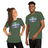 Washington DC skyline Oval, Short-Sleeve Unisex T-Shirt