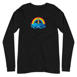 Unicorn Crab w/ Rainbow, Unisex Long Sleeve Tee