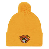 Oriole Baseball Crab Maryland Crest, Embroidered Beanie Pom-Pom