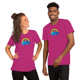 Unicorn Crab w/ Rainbow, Short-Sleeve Unisex T-Shirt