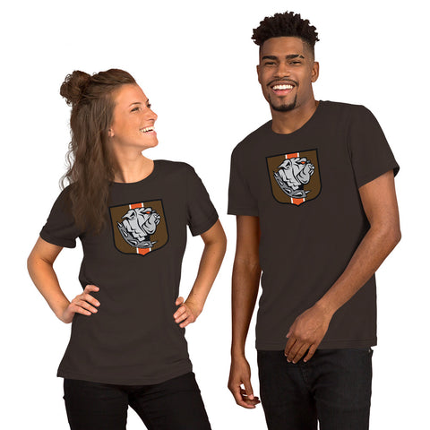 Cleveland Browns Dawg Crest, Short-Sleeve Unisex T-Shirt