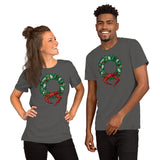 Holiday Crab Wreath, Short-Sleeve Unisex T-Shirt