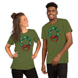 Holiday Crab Wreath, Short-Sleeve Unisex T-Shirt