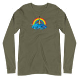 Unicorn Crab w/ Rainbow, Unisex Long Sleeve Tee