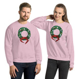 Holiday Crab Wreath, Unisex Sweatshirt