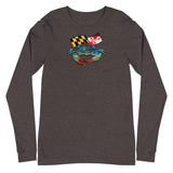 Blue Crab Maryland Flag, Unisex Long Sleeve Tee