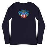 Blue Crab USA Crest, Unisex Long Sleeve Tee