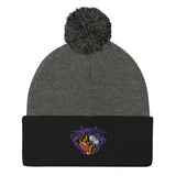 Raven Crab Football Maryland Crest, Embroidered Beanie Pom-Pom