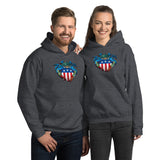 Blue Crab USA Crest, Unisex Hoodie