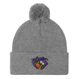 Raven Crab Football Maryland Crest, Embroidered Beanie Pom-Pom