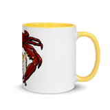 Washington Red Crab Football - Mug with Color Inside