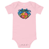 Blue Crab LOVE Crest - Baby Onesie