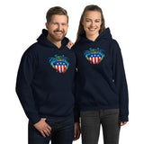 Blue Crab USA Crest, Unisex Hoodie