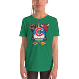 Chicago Sports Fan Crest - Youth Short Sleeve T-Shirt