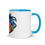 Blue Crab LOVE Crest - Mug with Color Inside