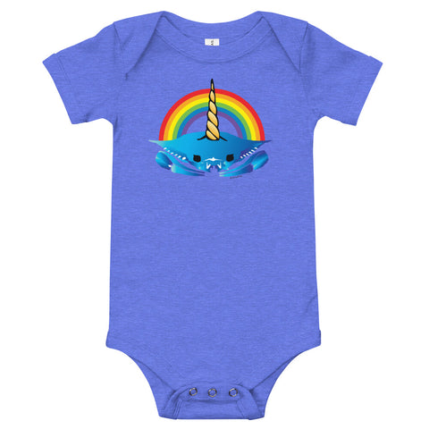 Unicorn Crab w/ Rainbow, Baby Onesie