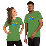 Unicorn Crab w/ Rainbow, Short-Sleeve Unisex T-Shirt