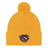 Raven Crab Football Maryland Crest, Embroidered Beanie Pom-Pom