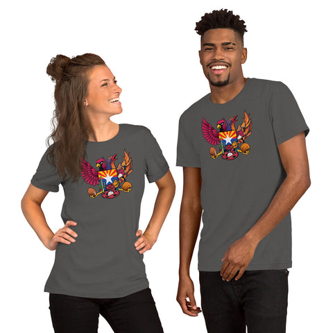 Arizona Sports Fan Crest - Short-Sleeve Unisex T-Shirt