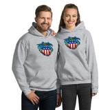 Blue Crab USA Crest, Unisex Hoodie