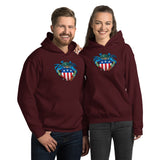 Blue Crab USA Crest, Unisex Hoodie