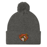 Oriole Baseball Crab Maryland Crest, Embroidered Beanie Pom-Pom