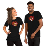 Red Crab Maryland Crest, Short-Sleeve Unisex T-Shirt