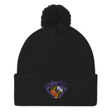 Raven Crab Football Maryland Crest, Embroidered Beanie Pom-Pom