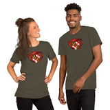 Red Crab Maryland Crest, Short-Sleeve Unisex T-Shirt