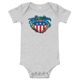 Blue Crab USA Crest, Baby Onesie