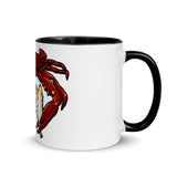 Washington Red Crab Football - Mug with Color Inside