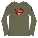 Red Crab Maryland Crest, Unisex Long Sleeve Tee