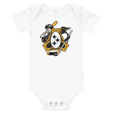 Pittsburgh - Three Rivers Roar Sports Fan Crest - Baby Onesie