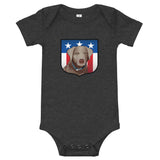 US Silver Lab Crest, Baby Onesie