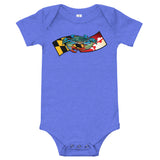 Blue Crab Maryland Banner, Baby Onesie